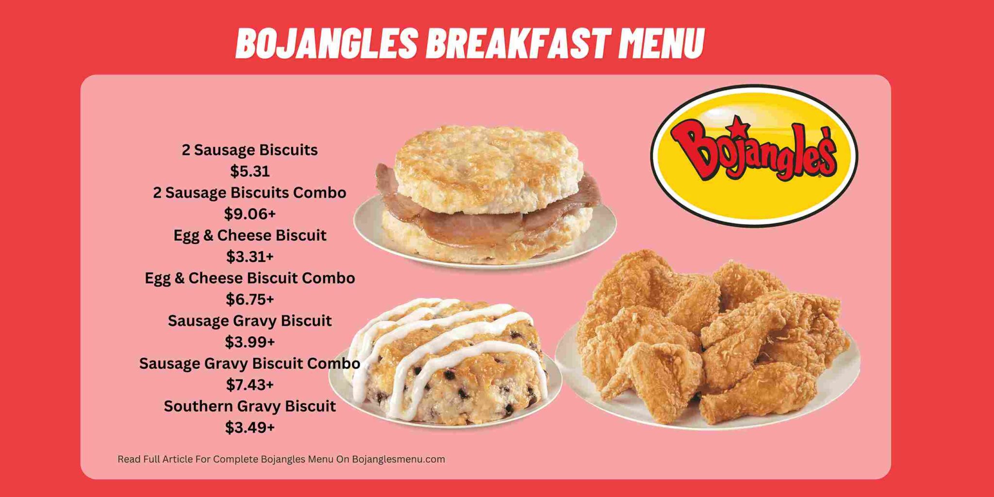 Bojangles Breakfast Menu With Prices 2024 Bojangles Menu Prices 2024