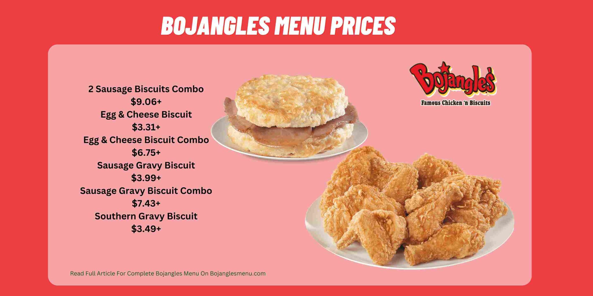 Bojangles Menu Prices 2024